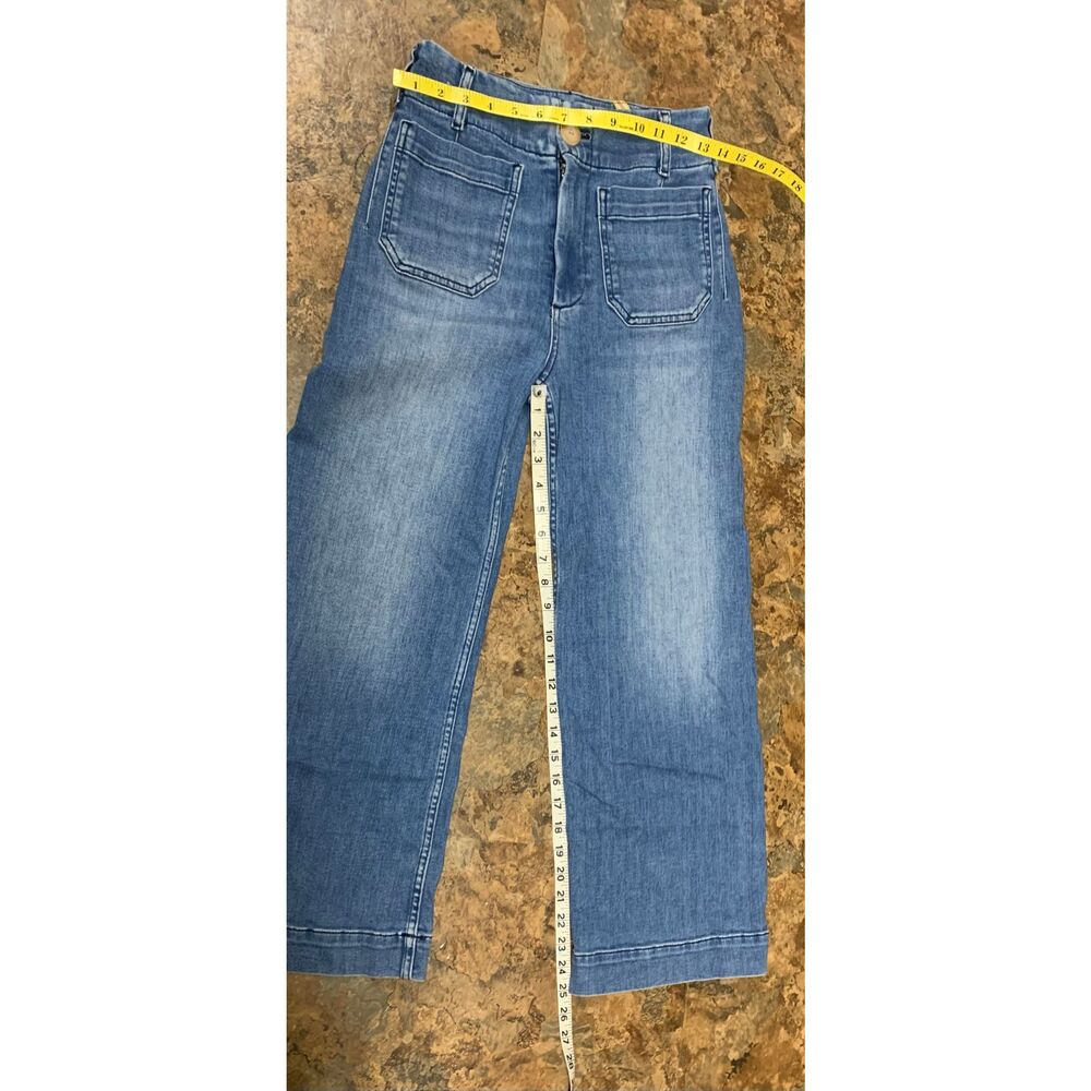 Anthropologie Maeve The Colette High Rise Crop Denim JEANS sz 26 - Picture 5 of 10